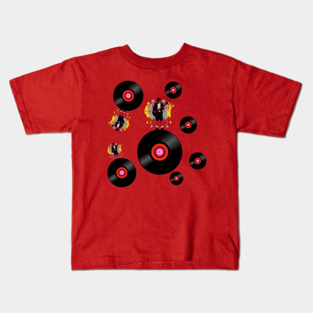 Angus on Vinyl Kids T-Shirt by Alan Hogan